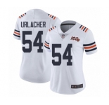 Women's Chicago Bears #54 Brian Urlacher White 100th Season Limited Football Jersey