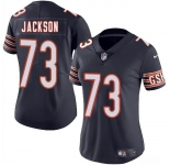 Women's Chicago Bears #73 Jonah Jackson Navy 2025 Vapor Stitched Jersey