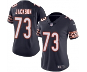 Women's Chicago Bears #73 Jonah Jackson Navy 2025 Vapor Stitched Jersey