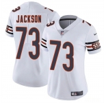 Women's Chicago Bears #73 Jonah Jackson White 2025 Vapor Stitched Jersey
