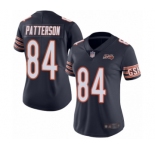 Women's Chicago Bears #84 Cordarrelle Patterson Navy Blue Team Color 100th Season Limited Football Jersey