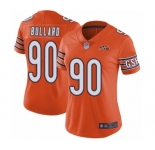 Women's Chicago Bears #90 Jonathan Bullard Orange Alternate 100th Season Limited Football Jersey
