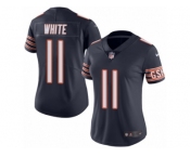 Women's Nike Bears #11 Kevin White Navy Blue Stitched NFL Limited Rush Jersey