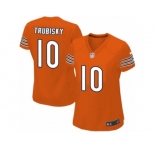 Women's Nike Chicago Bears #10 Mitchell Trubisky Limited Orange Alternate NFL Jersey