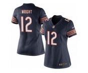 Women's Nike Chicago Bears #12 Kendall Wright Limited Navy Blue Team Color NFL Jersey