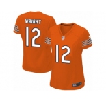 Women's Nike Chicago Bears #12 Kendall Wright Limited Orange Alternate NFL Jersey