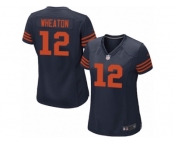Women's Nike Chicago Bears #12 Markus Wheaton Game Navy Blue 1940s Throwback Alternate NFL Jersey