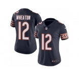 Women's Nike Chicago Bears #12 Markus Wheaton Vapor Untouchable Limited Navy Blue Team Color NFL Jersey