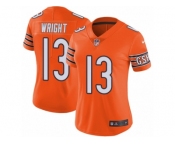 Women's Nike Chicago Bears #13 Kendall Wright Vapor Untouchable Limited Orange Rush NFL Jersey