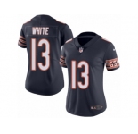 Women's Nike Chicago Bears #13 Kevin White Limited Navy Blue Rush NFL Jersey