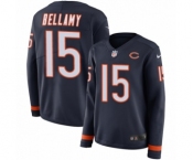 Women's Nike Chicago Bears #15 Josh Bellamy Limited Navy Blue Therma Long Sleeve NFL Jersey