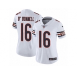 Women's Nike Chicago Bears #16 Pat O'Donnell Vapor Untouchable Limited White NFL Jersey