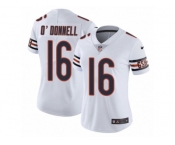 Women's Nike Chicago Bears #16 Pat O'Donnell Vapor Untouchable Limited White NFL Jersey