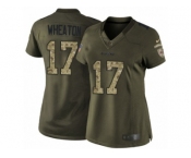 Women's Nike Chicago Bears #17 Markus Wheaton Limited Green Salute to Service NFL Jersey