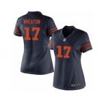 Women's Nike Chicago Bears #17 Markus Wheaton Limited Navy Blue 1940s Throwback Alternate NFL Jersey