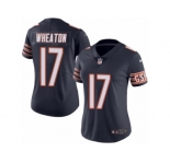 Women's Nike Chicago Bears #17 Markus Wheaton Limited Navy Blue Rush NFL Jersey