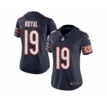 Women's Nike Chicago Bears #19 Eddie Royal Limited Navy Blue Rush NFL Jersey