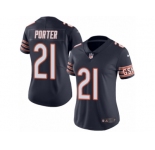 Women's Nike Chicago Bears #21 Tracy Porter Limited Navy Blue Rush NFL Jersey