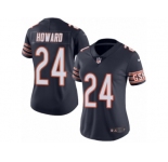 Women's Nike Chicago Bears #24 Jordan Howard Limited Navy Blue Rush NFL Jersey