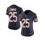 Women's Nike Chicago Bears #25 Marcus Cooper Limited Navy Blue Rush NFL Jersey