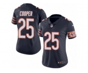 Women's Nike Chicago Bears #25 Marcus Cooper Limited Navy Blue Rush NFL Jersey