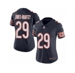 Women's Nike Chicago Bears #29 Harold Jones-Quartey Limited Navy Blue Rush NFL Jersey