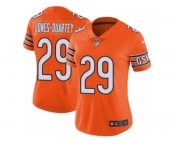 Women's Nike Chicago Bears #29 Harold Jones-Quartey Vapor Untouchable Limited Orange Rush NFL Jersey