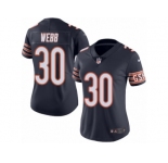 Women's Nike Chicago Bears #30 B.W. Webb Limited Navy Blue Rush NFL Jersey