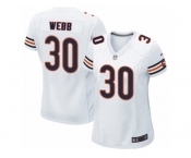 Women's Nike Chicago Bears #30 B.W. Webb Limited White NFL Jersey