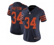 Women's Nike Chicago Bears #34 Walter Payton Vapor Untouchable Limited Navy Blue 1940s Throwback Alternate NFL Jersey