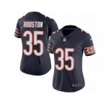 Women's Nike Chicago Bears #35 Johnthan Banks Limited Navy Blue Rush NFL Jersey