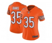 Women's Nike Chicago Bears #35 Johnthan Banks Vapor Untouchable Limited Orange Rush NFL Jersey