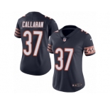 Women's Nike Chicago Bears #37 Bryce Callahan Limited Navy Blue Rush NFL Jersey