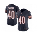 Women's Nike Chicago Bears #40 Gale Sayers Limited Navy Blue Rush NFL Jersey