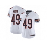 Women's Nike Chicago Bears #49 Sam Acho Vapor Untouchable Limited White NFL Jersey