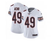 Women's Nike Chicago Bears #49 Sam Acho Vapor Untouchable Limited White NFL Jersey