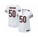 Women's Nike Chicago Bears #50 Jerrell Freeman Limited White NFL Jersey