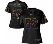 Women's Nike Chicago Bears #52 Khalil Mack Game Black Fashion NFL Jersey