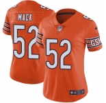 Women's Nike Chicago Bears #52 Khalil Mack Orange Alternate Vapor Untouchable Limited Player NFL Jersey