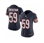 Women's Nike Chicago Bears #59 Danny Trevathan Limited Navy Blue Rush NFL Jersey