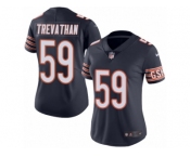 Women's Nike Chicago Bears #59 Danny Trevathan Limited Navy Blue Rush NFL Jersey