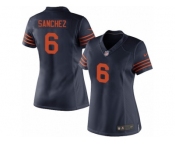 Women's Nike Chicago Bears #6 Mark Sanchez Limited Navy Blue 1940s Throwback Alternate NFL Jersey