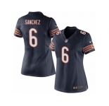 Women's Nike Chicago Bears #6 Mark Sanchez Limited Navy Blue Team Color NFL Jersey