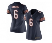 Women's Nike Chicago Bears #6 Mark Sanchez Limited Navy Blue Team Color NFL Jersey