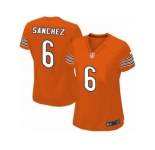 Women's Nike Chicago Bears #6 Mark Sanchez Limited Orange Alternate NFL Jersey