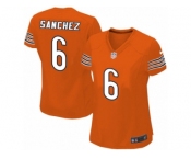 Women's Nike Chicago Bears #6 Mark Sanchez Limited Orange Alternate NFL Jersey