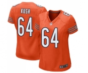 Women's Nike Chicago Bears #64 Eric Kush Game Orange Alternate NFL Jersey