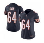 Women's Nike Chicago Bears #64 Eric Kush Navy Blue Team Color Vapor Untouchable Limited Player NFL Jersey