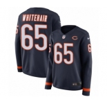 Women's Nike Chicago Bears #65 Cody Whitehair Limited Navy Blue Therma Long Sleeve NFL Jersey