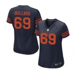 Women's Nike Chicago Bears #69 Jonathan Bullard Game Navy Blue 1940s Throwback Alternate NFL Jersey